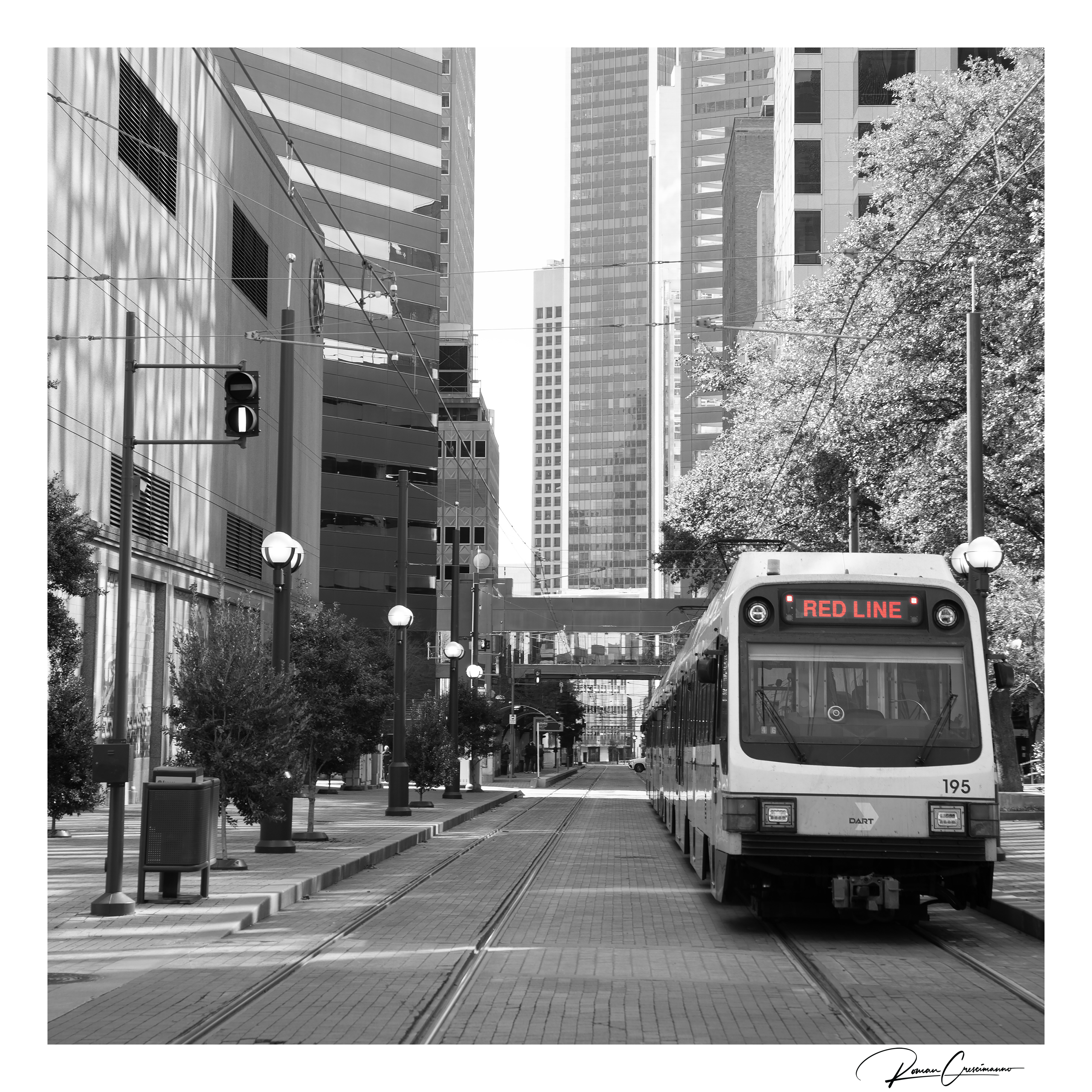 Red Line photograph with digital signature